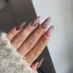 jesienno-zimowy manicure
